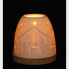 Porzellan - Windlicht, Leuchtglas Mini Iglu Christi Geburt